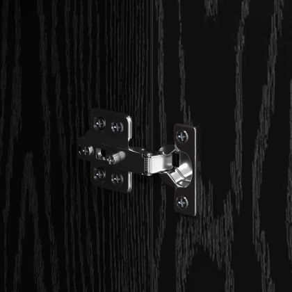 Скейдбордове 2 pcs Черния дъб 60 x 30 x 70 см Инженерно дърво