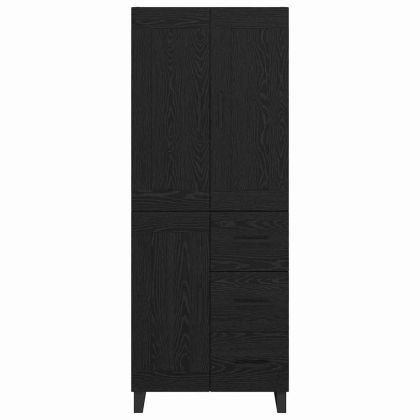 Висок шкаф Черния дъб 69,5 x 34 x 180 см Инженерно дърво