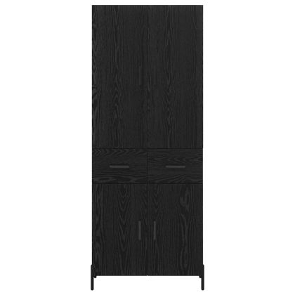 Висок шкаф Черния дъб 69,5 x 34 x 180 см Инженерно дърво