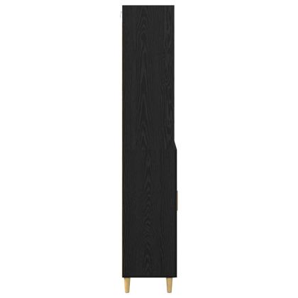 Висок шкаф Черния дъб 69,5 x 32,5 x 180 см Инженерно дърво