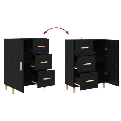 Висок шкаф Черния дъб 69,5 x 32,5 x 180 см Инженерно дърво