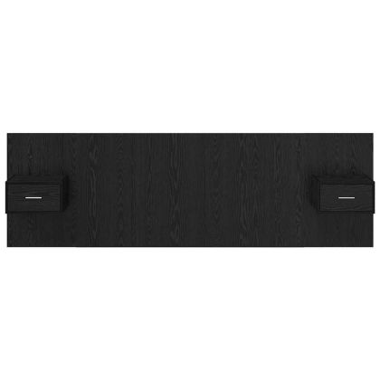 Табла с шкаф с чекмедже 3 pcs Черния дъб Инженерно дърво