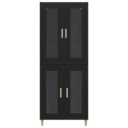 Висок шкаф Черния дъб 69,5 x 34 x 180 см Инженерно дърво