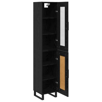 Висок шкаф Черния дъб 34,5 x 34 x 180 см Инженерно дърво