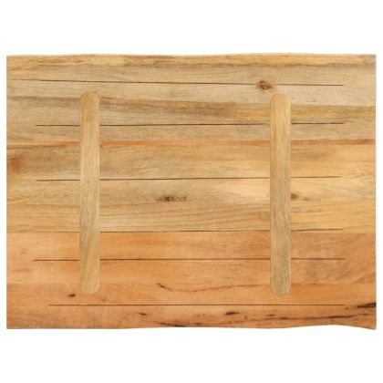Плот за маса, 90x60x3,8 см, жив ръб, масивно дърво манго