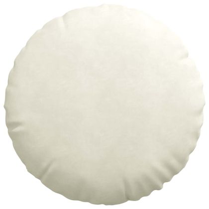 Възглавници за седалки 2 pcs Крем Ø 80 x 29 см Кадифе