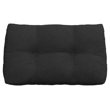 Възглавница за гръб Черно 80 x 24 x 50 см текстил