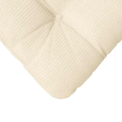Възглавници за седалки 4 pcs Крем 45 x 45 cm Кордюрова тъкан