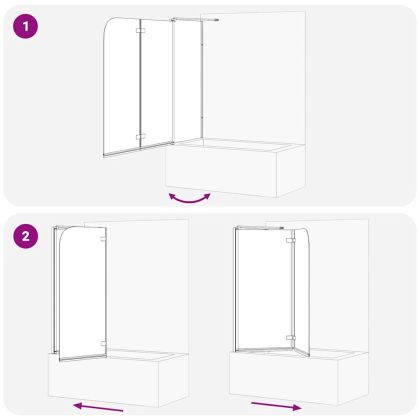 Душова обшивка Златист 120 x 68 x 130 см ESG стъкло и алуминий