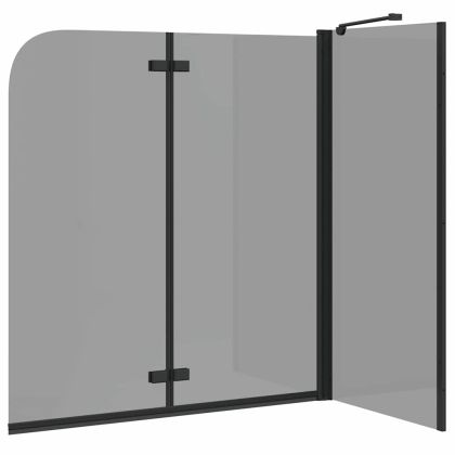 Душова обшивка Черно 120 x 68 x 130 см ESG стъкло и алуминий
