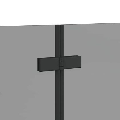 Душова обшивка Черно 120 x 68 x 130 см ESG стъкло и алуминий