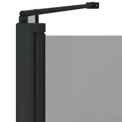 Душова обшивка Черно 120 x 68 x 130 см ESG стъкло и алуминий