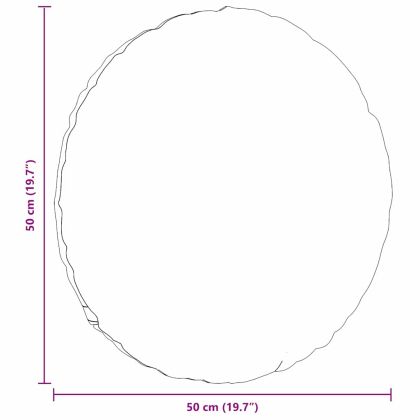 Възглавници за седалки 2 pcs Таупе Ø50 x 19 см текстил