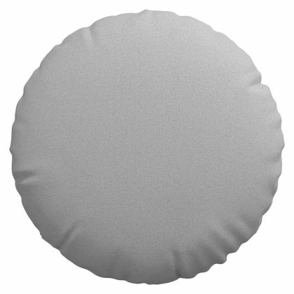 Възглавници за седалки 2 pcs Облачно сиво Ø60 x 21 см текстил