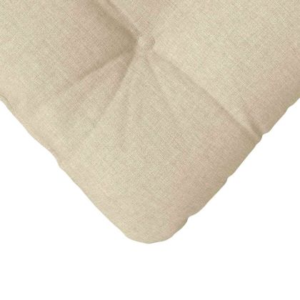 Възглавници за седалки 4 pcs Крем 40 x 40 x 12 см текстил