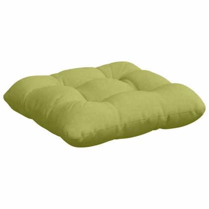 Възглавници за седалки 4 pcs Светло зелено 40 x 40 x 12 см