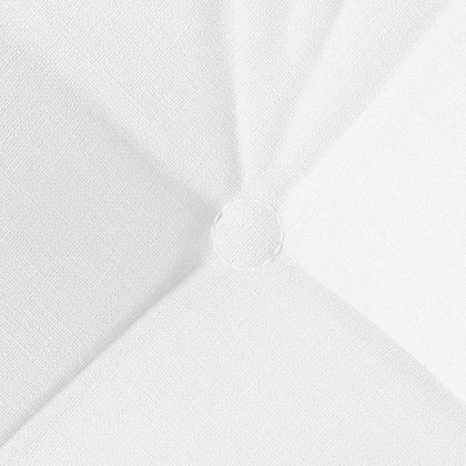 Възглавници за седалки 4 pcs Бяло 40 x 40 x 12 см текстил