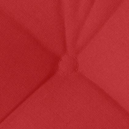 Възглавници за седалки 4 pcs Червено 40 x 40 x 12 см текстил