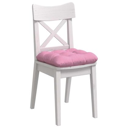 Възглавници за седалки 4 pcs Розово 40 x 40 x 12 см текстил