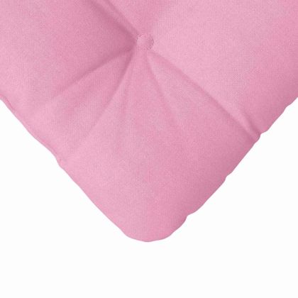 Възглавници за седалки 4 pcs Розово 40 x 40 x 12 см текстил