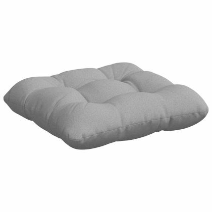 Възглавници за седалки 4 pcs Текстил Облачно сиво