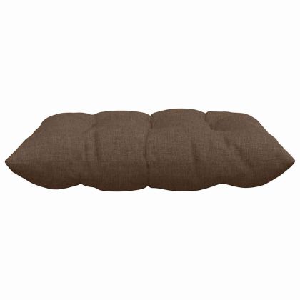 Възглавници за седалки 4 pcs Кафяво 40 x 40 x 6 cm текстил