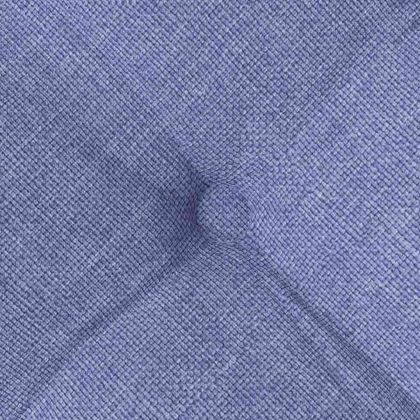 Възглавници за седалки 4 pcs Дънково син 40 x 40 x 6 cm текстил