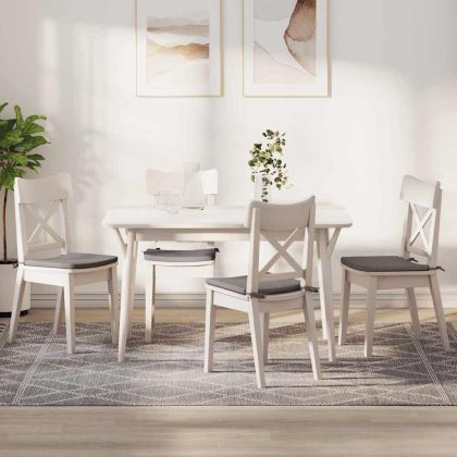 Възглавници за седалки 4 pcs Таупе 40 x 40 x 3 cm текстил