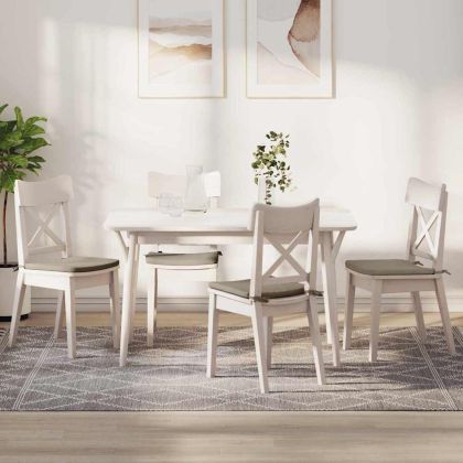 Възглавници за седалки 4 pcs Таупе 40 x 40 x 3 cm