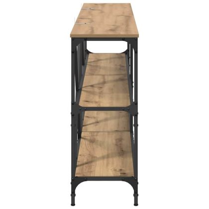 Конзолна маса с рафт Дъб 180 x 30 x 75 см Инженерно дърво