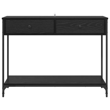 Конзолна маса Черния дъб 100 x 34,5 x 75 см Инженерно дърво