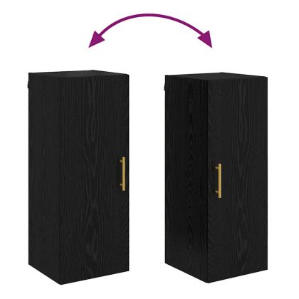 Стенен шкаф Черния дъб 34,5 x 34 x 90 см Инженерно дърво