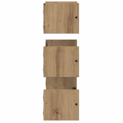 Комплект стенни рафтове 3 бр. Дъб 40x16x14см