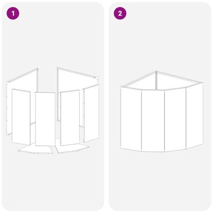 Ъглов сандък за цветя Антрацит 45 x 45 x 50 см Стомана