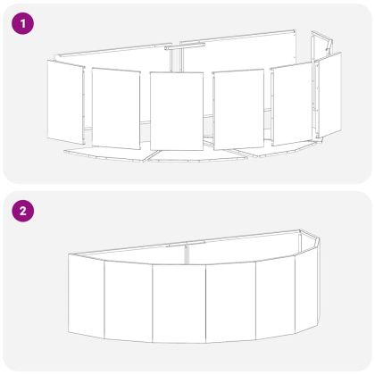 Кашпа Антрацит 120 x 60 x 35 cm Стомана