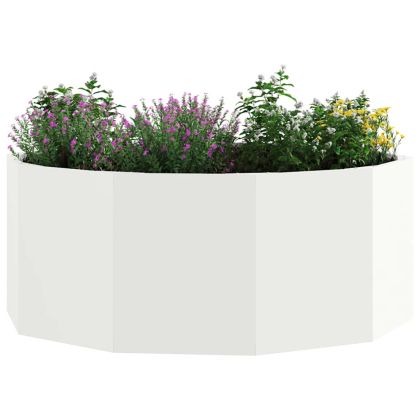 Кашпа Бяло 90 x 90 x 35 см Стомана