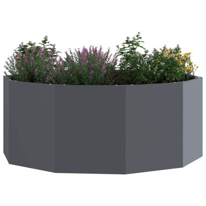 Кашпа Антрацит 90 x 90 x 35 см Стомана