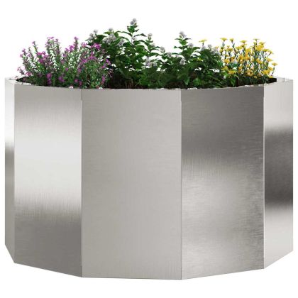 Кашпа Сребрист 60 x 60 x 35 cm Неръждаема стомана