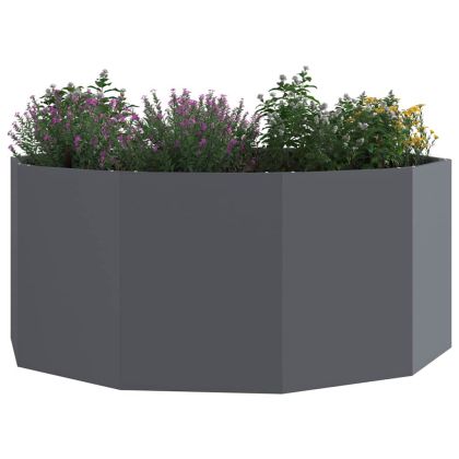 Кашпа Антрацит 120 x 120 x 50 см Стомана
