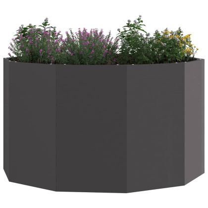 Кашпа Черно 90 x 90 x 50 cm Стомана
