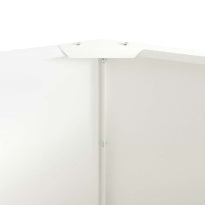 Кашпа Бяло 90 x 90 x 50 cm Стомана