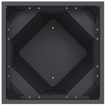 Кашпа 2 pcs Антрацит 50 x 50 x 75 cm Стомана