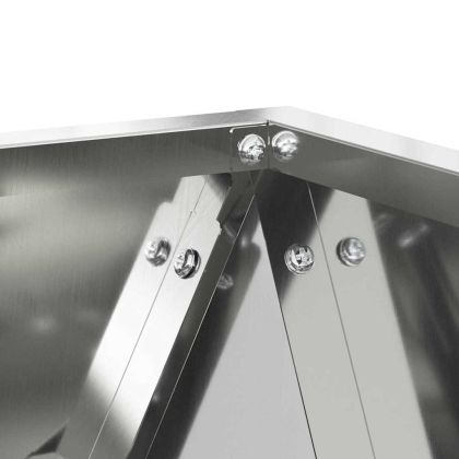 Кашпа 2 pcs Сребрист 30 x 30 x 30 cm Галванизирана стомана