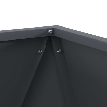 Кашпа Антрацит 40 x 40 x 40 cm Стомана