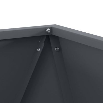 Кашпа Антрацит 50 x 50 x 50 cm Стомана