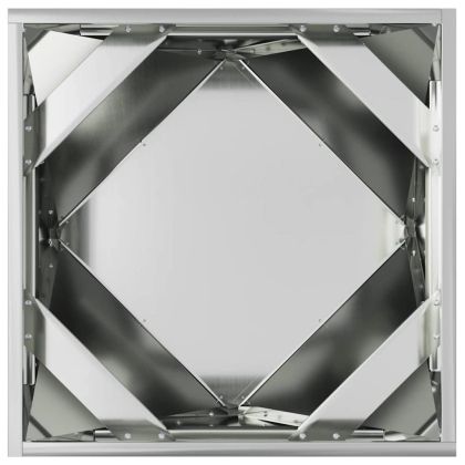 Кашпа 2 pcs Сребрист 50 x 50 x 50 cm Галванизирана стомана