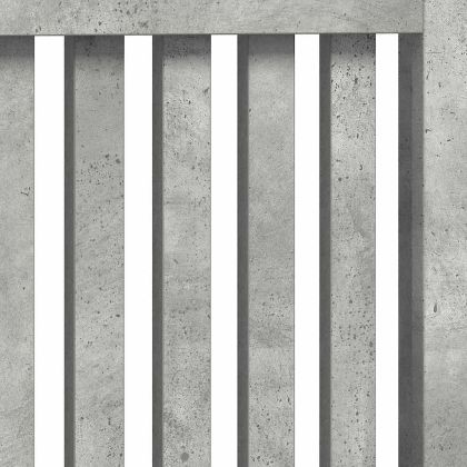 Калъф за радиатор Циментено сиво 112 x 19 x 81,5 cm