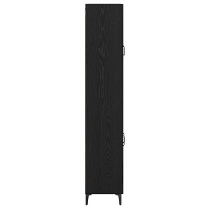 Висок шкаф Черния дъб 69,5 x 34 x 180 см Инженерно дърво