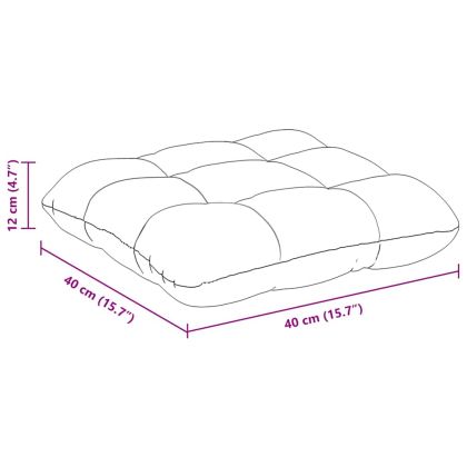 Възглавници за седалки 4 pcs Бежово 40 x 40 cm