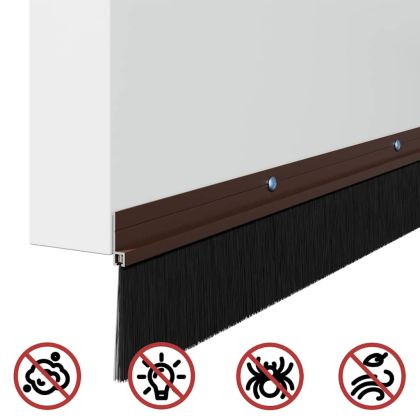 Запечатващи четки за врата с винтово закрепване 2 pcs Кафяво